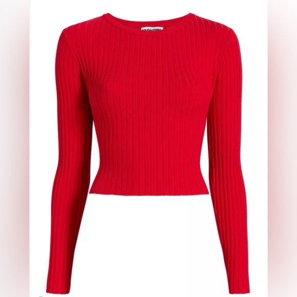 NWT Solid & Striped - The Landman Sweater (Fiery Red) - Picture 6 of 12
